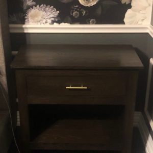 Custom Solid Oak Nightstands with Hidden Storage